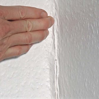 Tapetsera i hörn Tapetsera i hörn